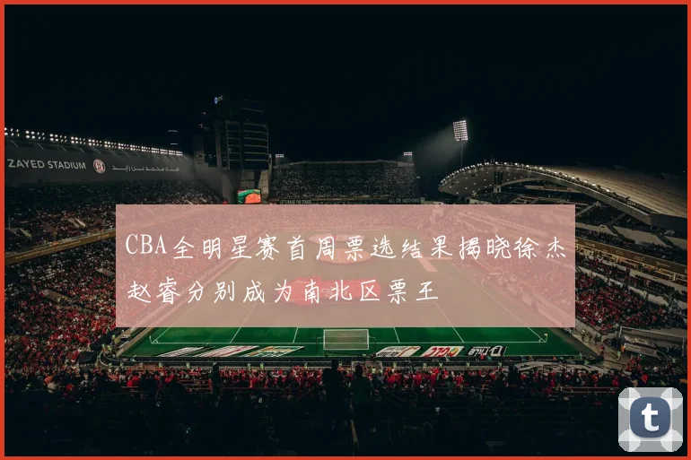 CBA全明星赛首周票选结果揭晓徐杰赵睿分别成为南北区票王
